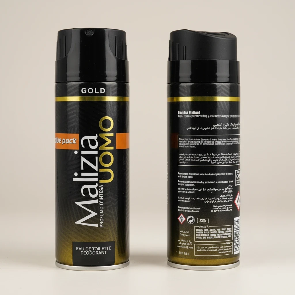 مزيل عرق Malizia Uomo Gold للرجال