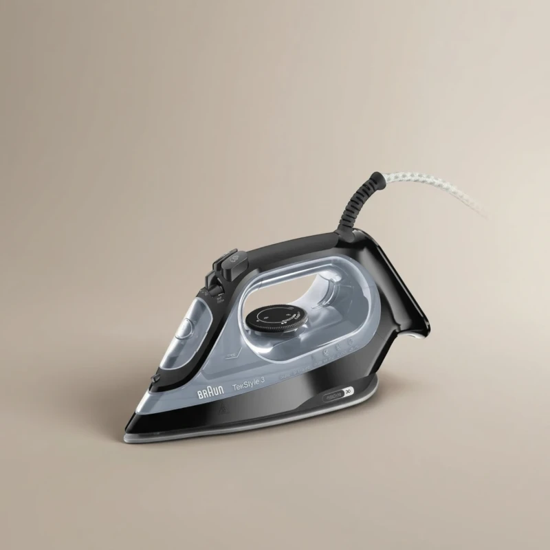 مكواة بخار براون TexStyle 3 SI3055BK بقدرة 2400 واط وتقنية FreeGlide 3D