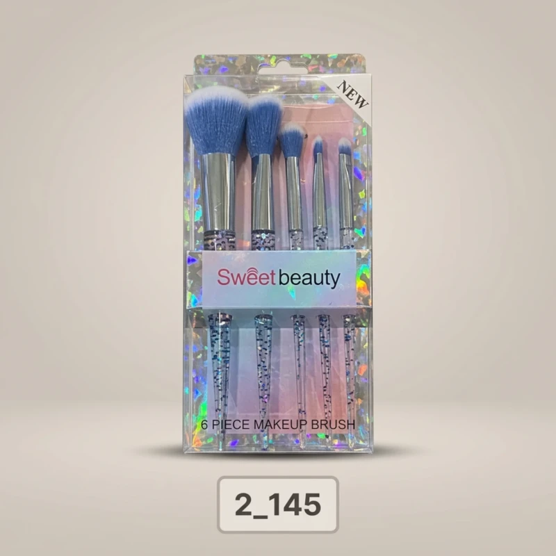 طقم فرش مكياج Sweetbeauty بتصميم لامع